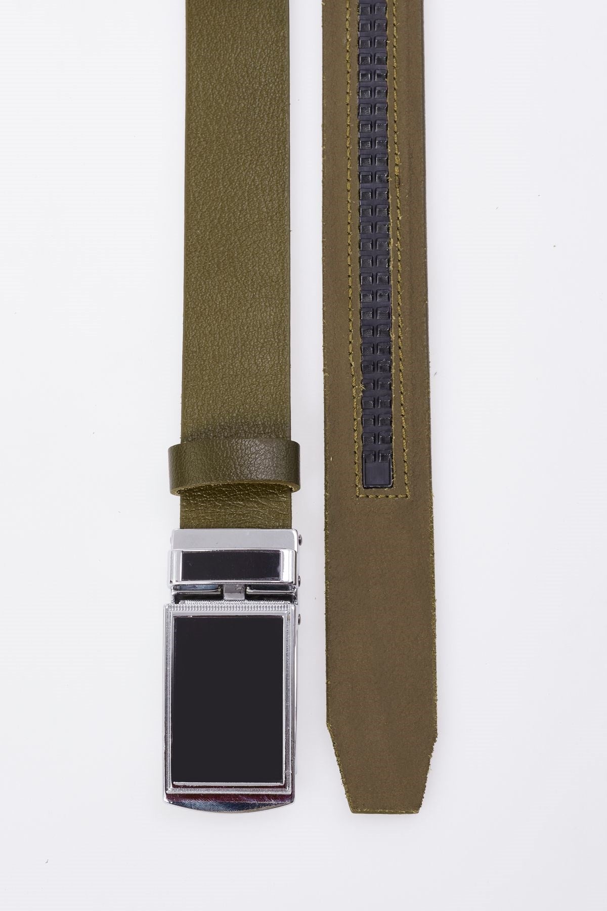 Otomatik Tokalı Deliksiz %100 Hakiki Manda Derisi Klasik Erkek Kemeri