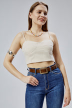 %100 Hakiki Deri Antik Sarı Tokalı Kadın Kemeri 3cm