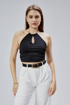 %100 Hakiki Deri Antik Sarı Tokalı Kadın Kemeri 3cm