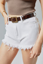 %100 Hakiki Deri Antik Sarı Tokalı Kadın Kemeri 3cm