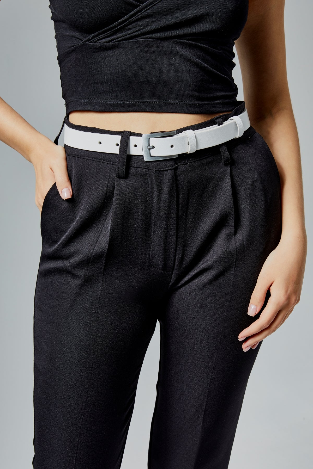 derikem %100 Hakiki Deri Klasik Şık Kadın Kemeri 2,5 Cm