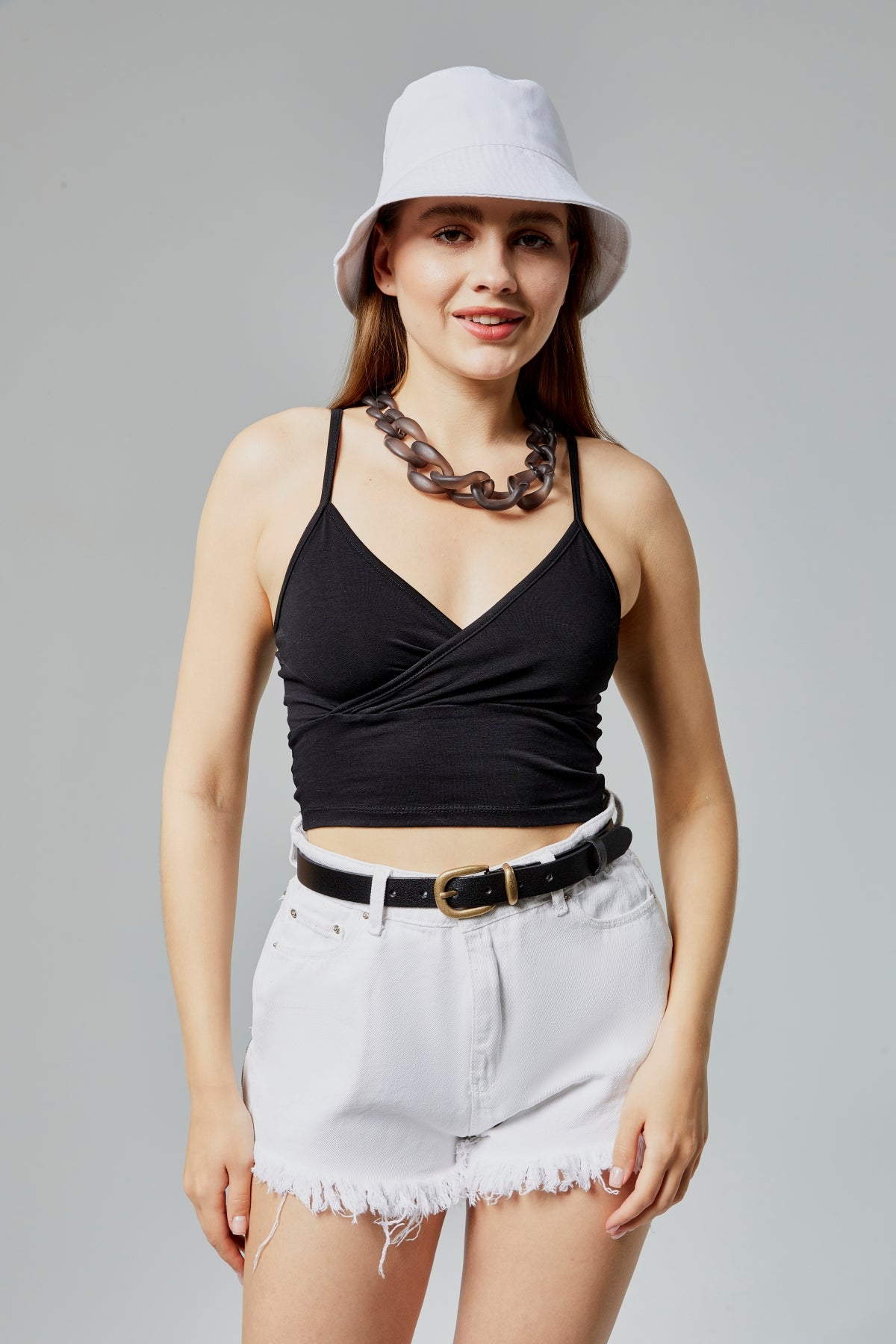 %100 Hakiki Deri Klasik Antik Sarı Köprülü Şık Kadın Kemeri 2,5 Cm