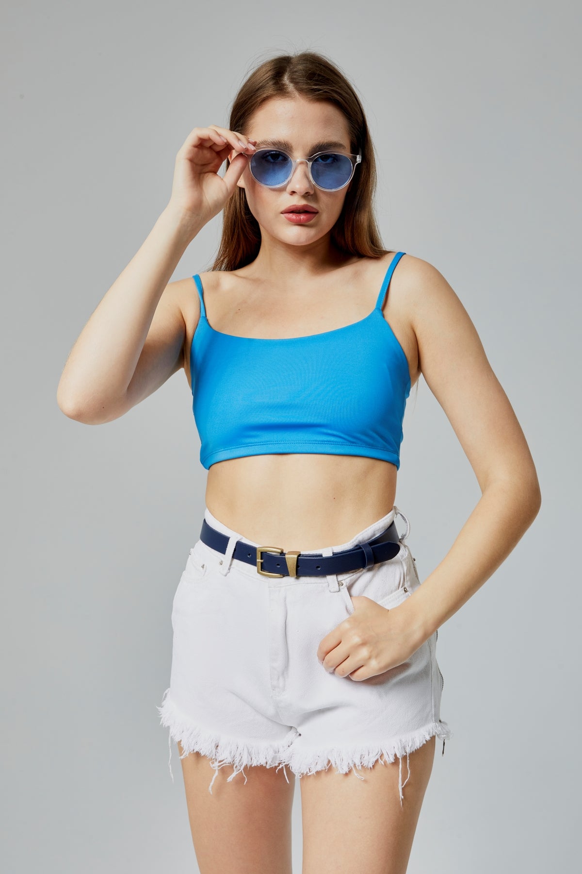 %100 Hakiki Deri Antik Sarı Çapraz Tokalı Şık Kadın Kemeri 2,5 Cm