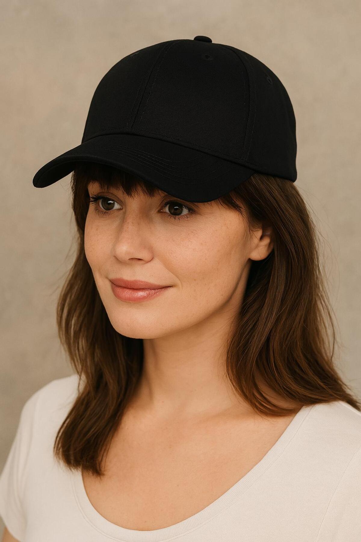 Unisex Basic Arkası Cırtlı Ayarlanabilir Hat Beyzbol Şapka Kep