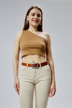 %100 Hakiki Deri Antik Mat Gümüş Tokalı Kadın Kemeri 3cm