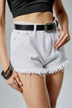 %100 Hakiki Deri Antik Mat Gümüş Tokalı Kadın Kemeri 3cm