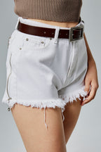 %100 Hakiki Deri Antik Mat Gümüş Tokalı Kadın Kemeri 3cm