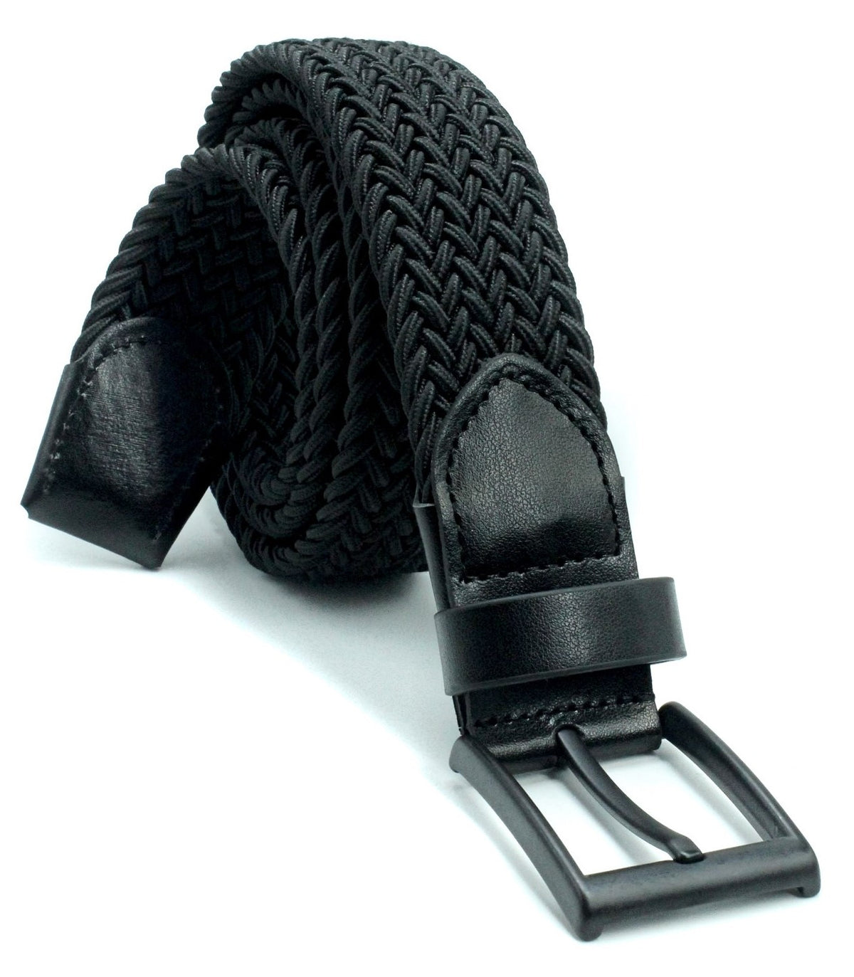 Ikil Elastik Örgü Kemer 3,5cm Siyah Ve Yeşil Lastik Kemer Unisex 2 Adet
