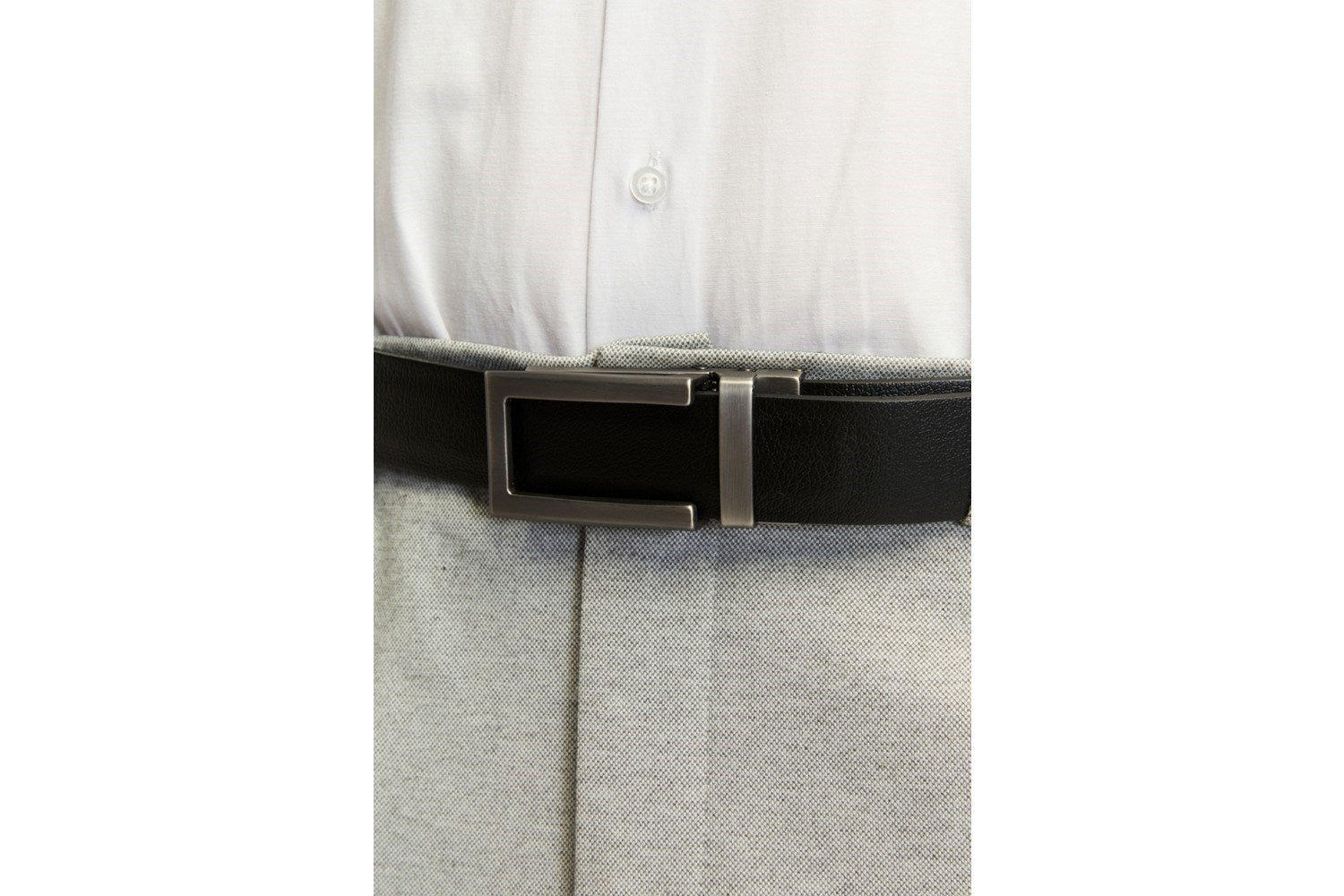 Otomatik Tokalı Deliksiz %100 Hakiki Manda Derisi Klasik Erkek Kemeri ve Kahverengi Şerit