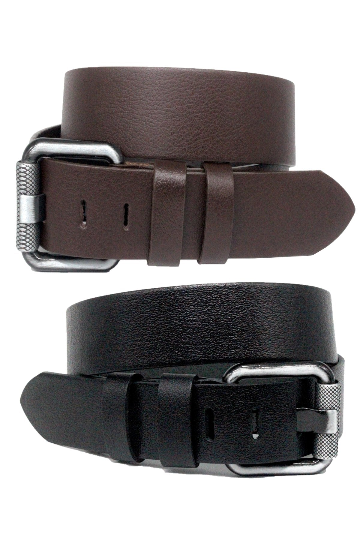 Derikem Erkek %100 Hakiki Deri Siyahaçma Borulu 4,5 Cm Kot Kemeri