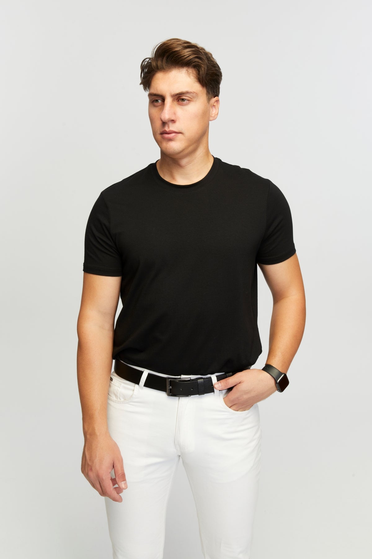 derikem %100 Hakiki Erkek Manda Derisi Kot Kemeri 4 Cm