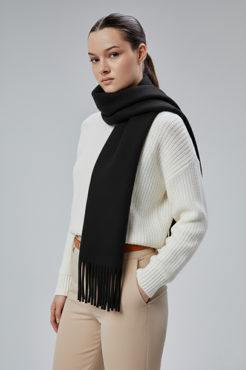 Yumuşak Dokulu Akrilik Basic Şal