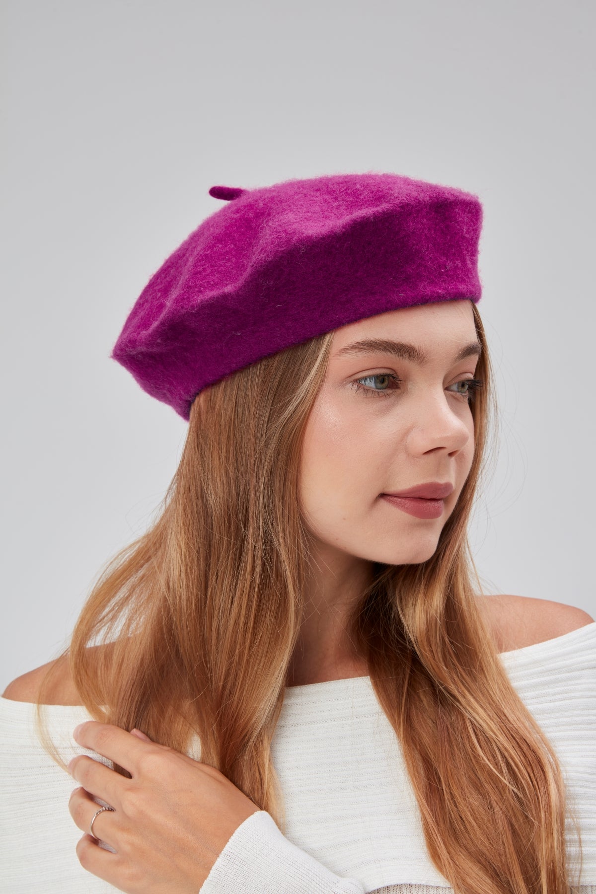 derikem Kep Kadın Sanatçı Ressam Şapkası Klasik Fransız Bere Moda Sanatçı Şapkası Bere Keçe Fransız Şapka