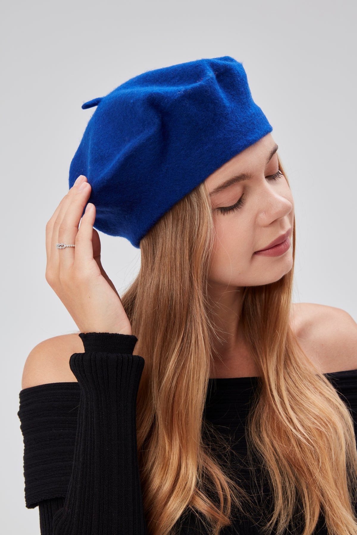 derikem Kep Kadın Sanatçı Ressam Şapkası Klasik Fransız Bere Moda Sanatçı Şapkası Bere Keçe Fransız Şapka