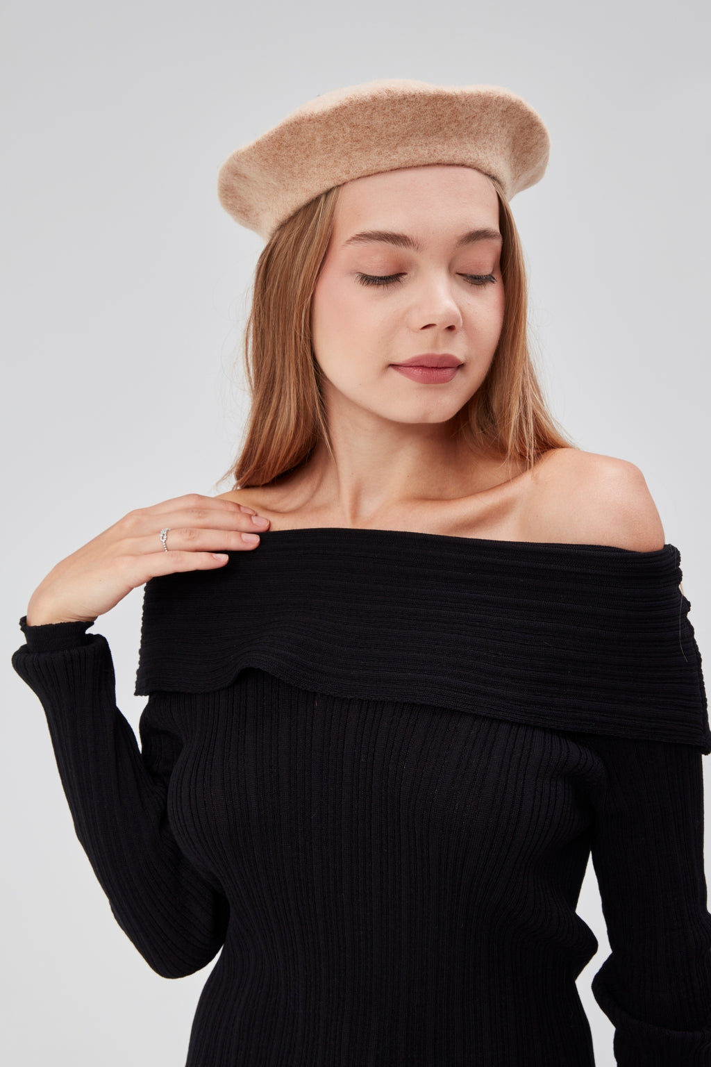 derikem Kep Kadın Sanatçı Ressam Şapkası Klasik Fransız Bere Moda Sanatçı Şapkası Bere Keçe Fransız Şapka