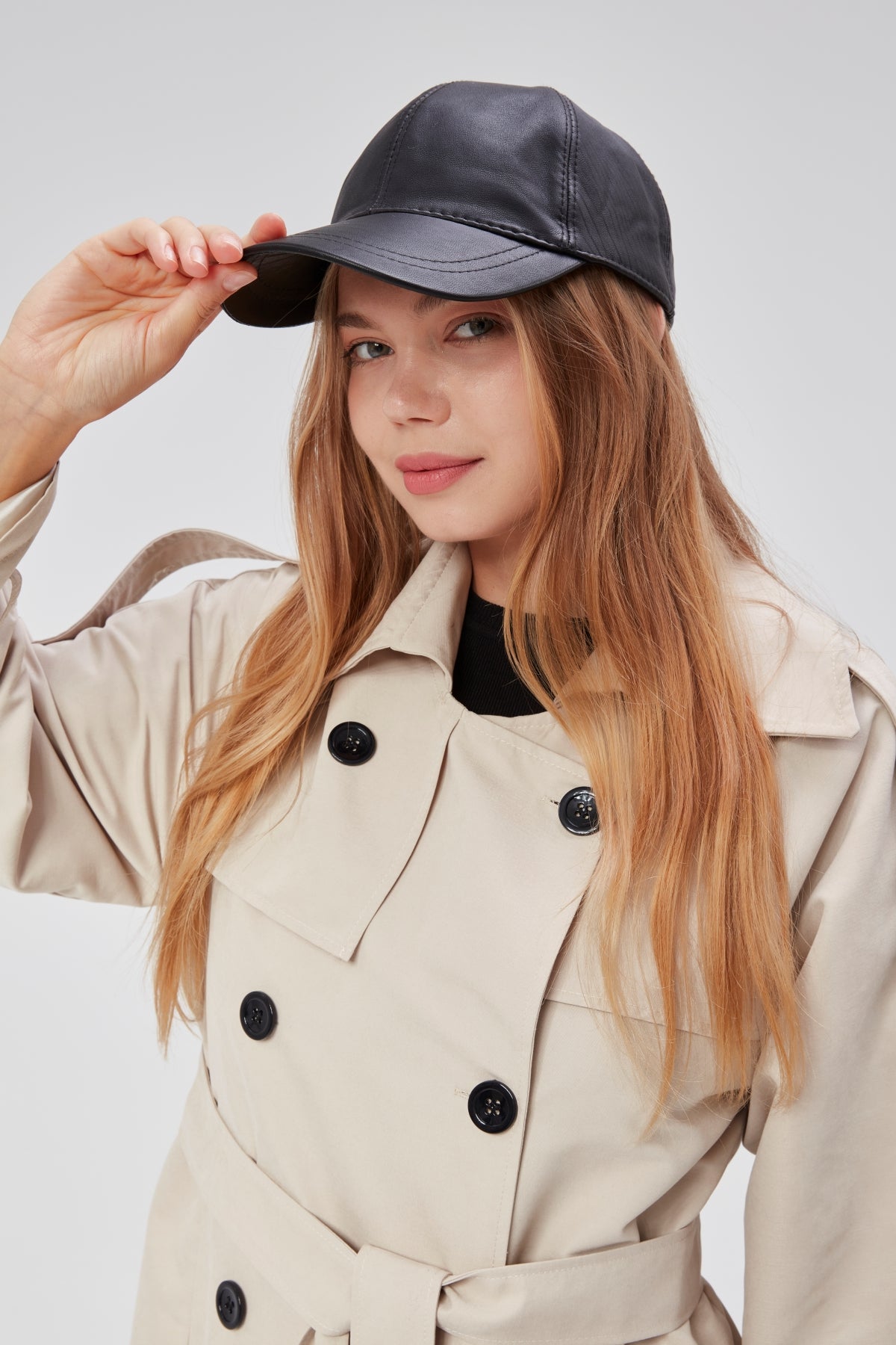 derikem %100 Deri Kışlık Unisex Beyzbol Şapka