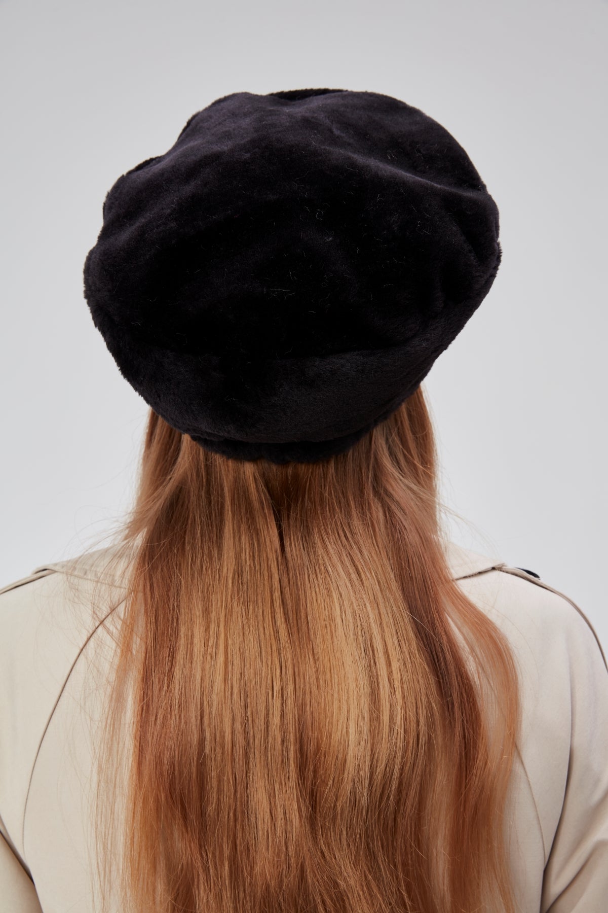 derikem Kadın Peluş Kasket Gazeteci Kışlık Şapka