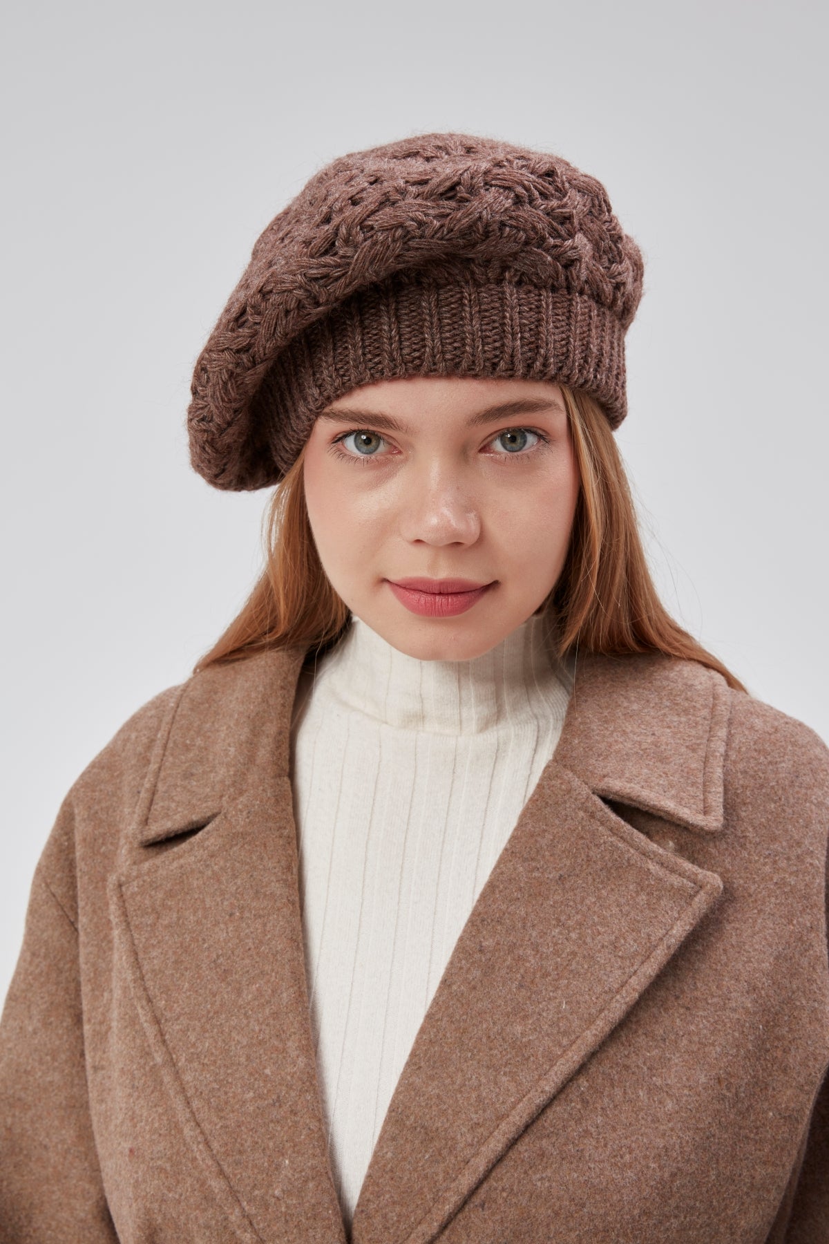 derikem Kadın Kışlık Şık Triko Ressam Örgü Bere