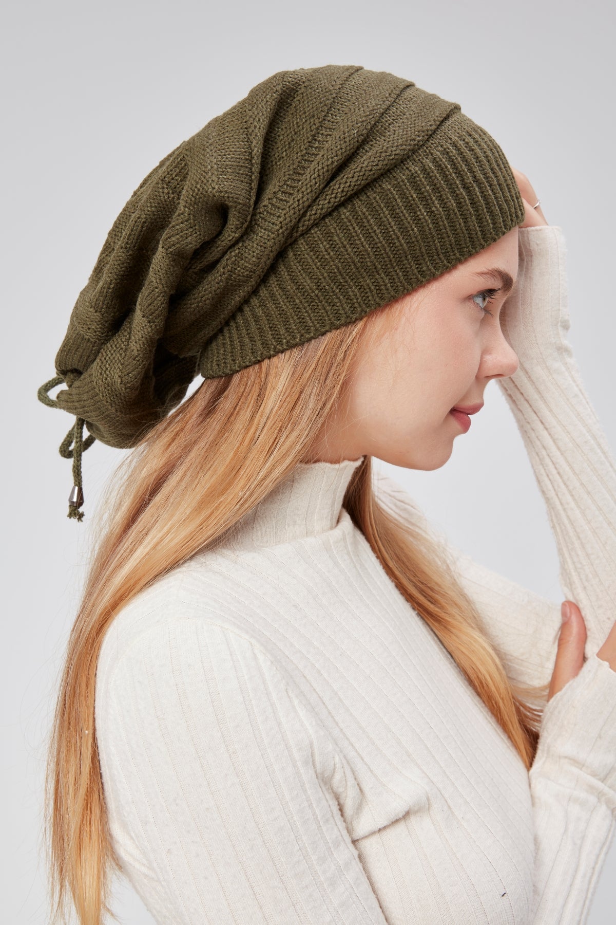 derikem Kadın Triko Örgü Bere Boyunluk Outdoor Boyunluk