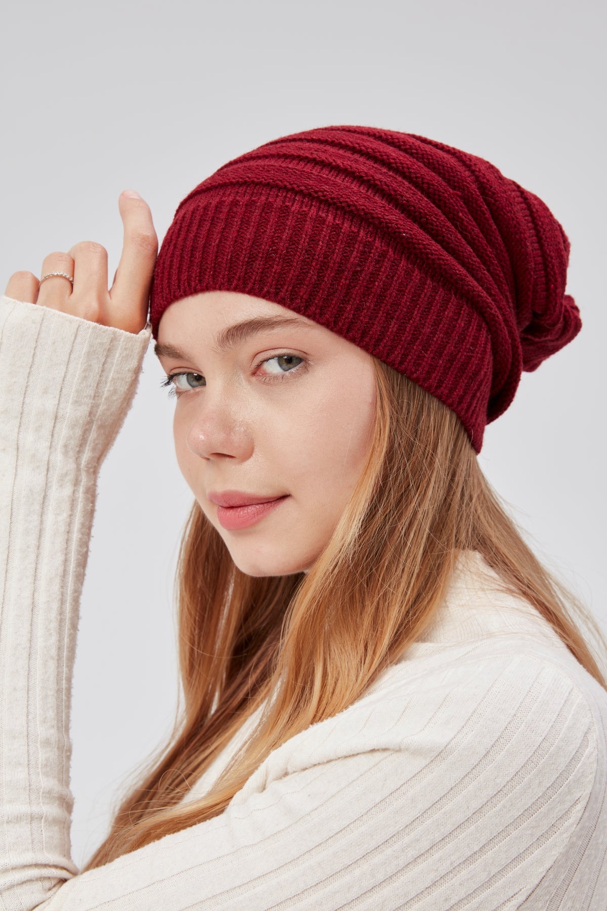 derikem Kadın Triko Örgü Bere Boyunluk Outdoor Boyunluk