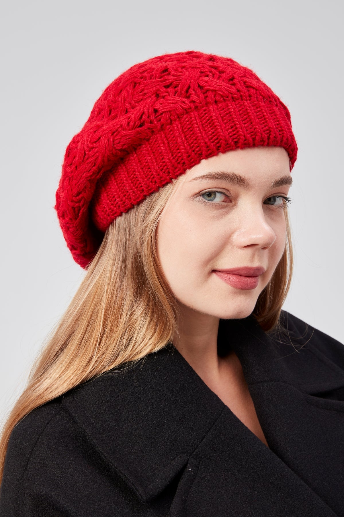 derikem Kadın Kışlık Şık Triko Ressam Örgü Bere