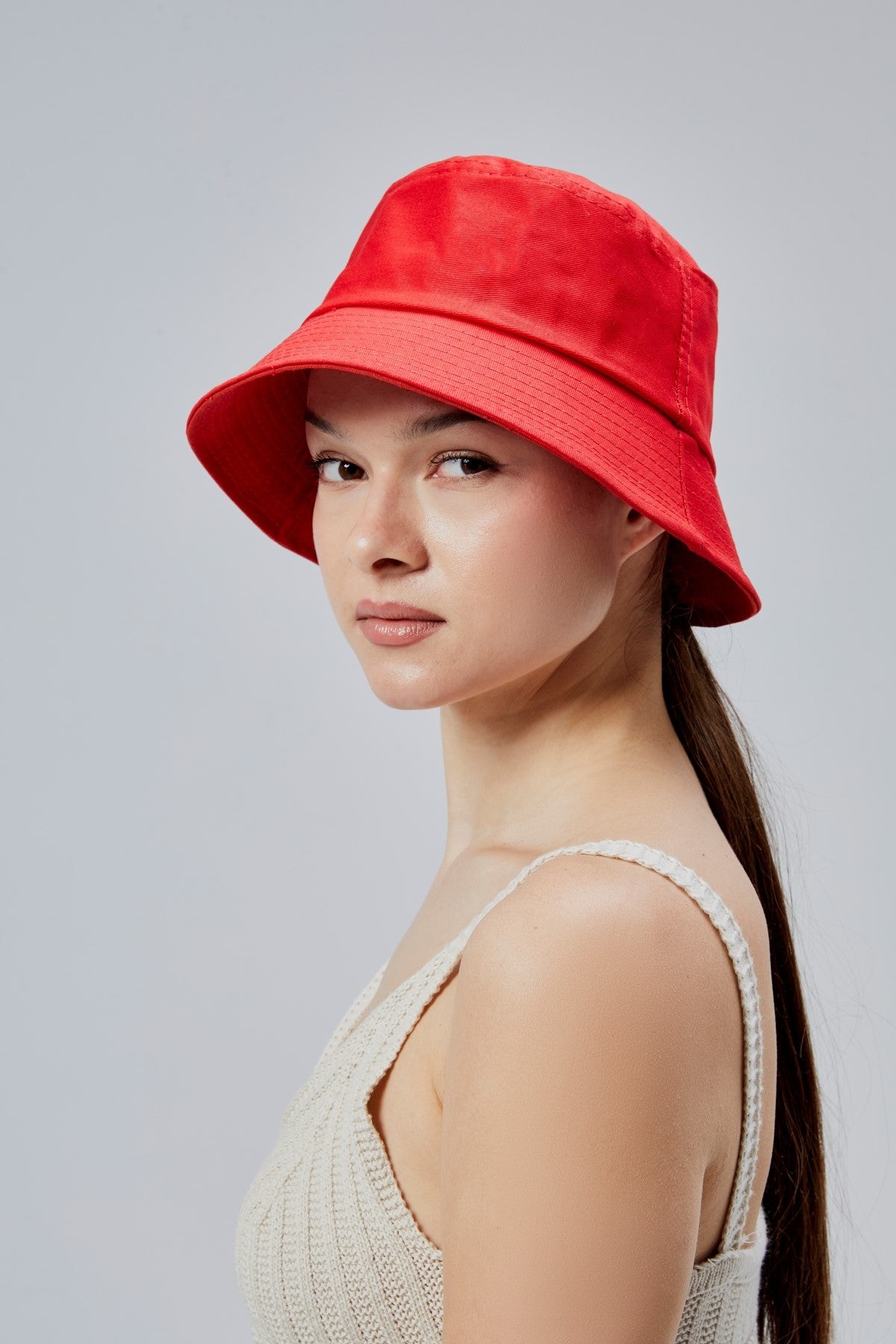 derikem Yazlık Kumaş Kova Şapka, Erkek Kadın Düz Balıkçı Bucket Şapka, Unisex