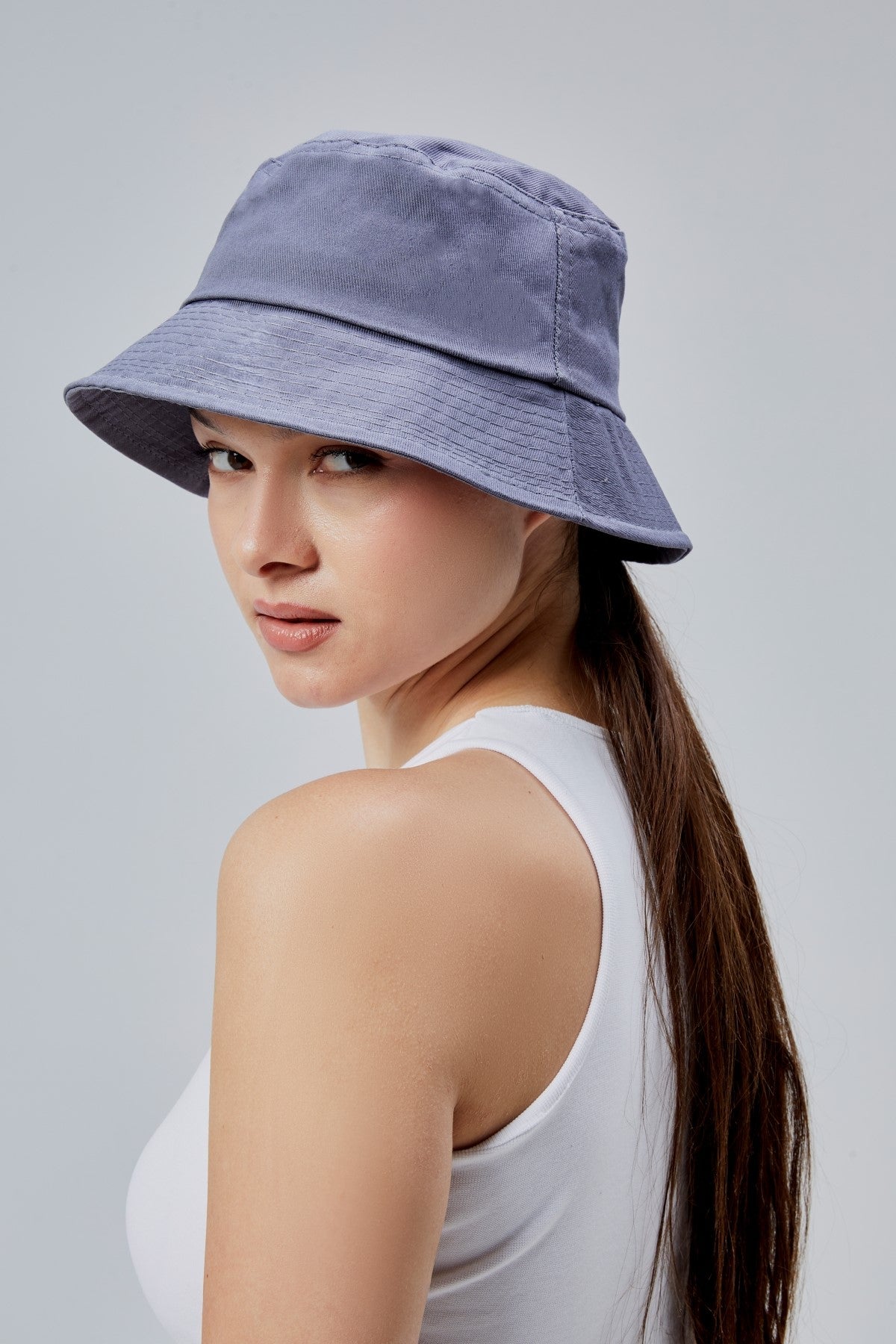 derikem Yazlık Kumaş Kova Şapka, Erkek Kadın Düz Balıkçı Bucket Şapka, Unisex