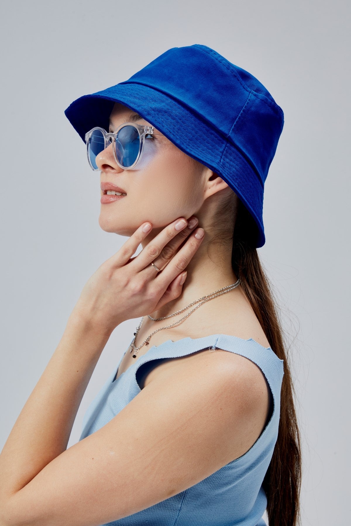 derikem Yazlık Kumaş Kova Şapka, Erkek Kadın Düz Balıkçı Bucket Şapka, Unisex