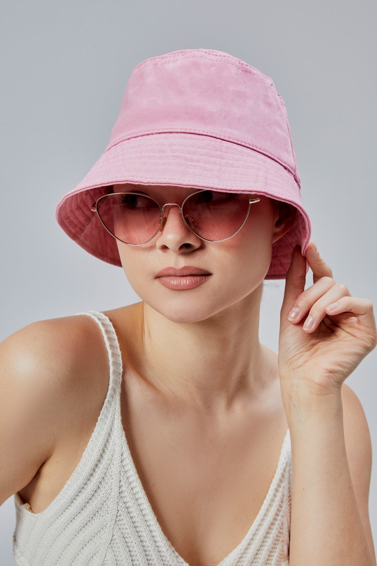 derikem Yazlık Kumaş Kova Şapka, Erkek Kadın Düz Balıkçı Bucket Şapka, Unisex