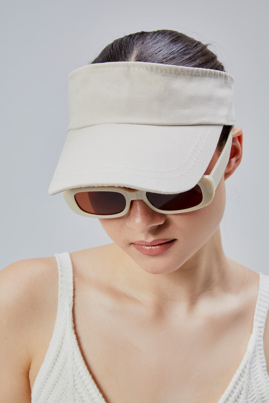 derikem Kadın Basic Cırtcırtlı Ayarlanabilir Tenisçi Vizör Golf Şapkası Güneş Koruyucu Siperlik