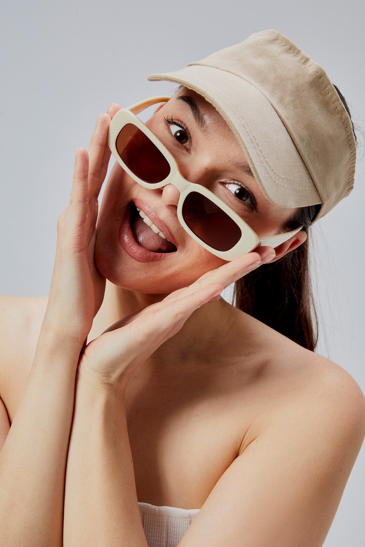 derikem Kadın Basic Cırtcırtlı Ayarlanabilir Tenisçi Vizör Golf Şapkası Güneş Koruyucu Siperlik