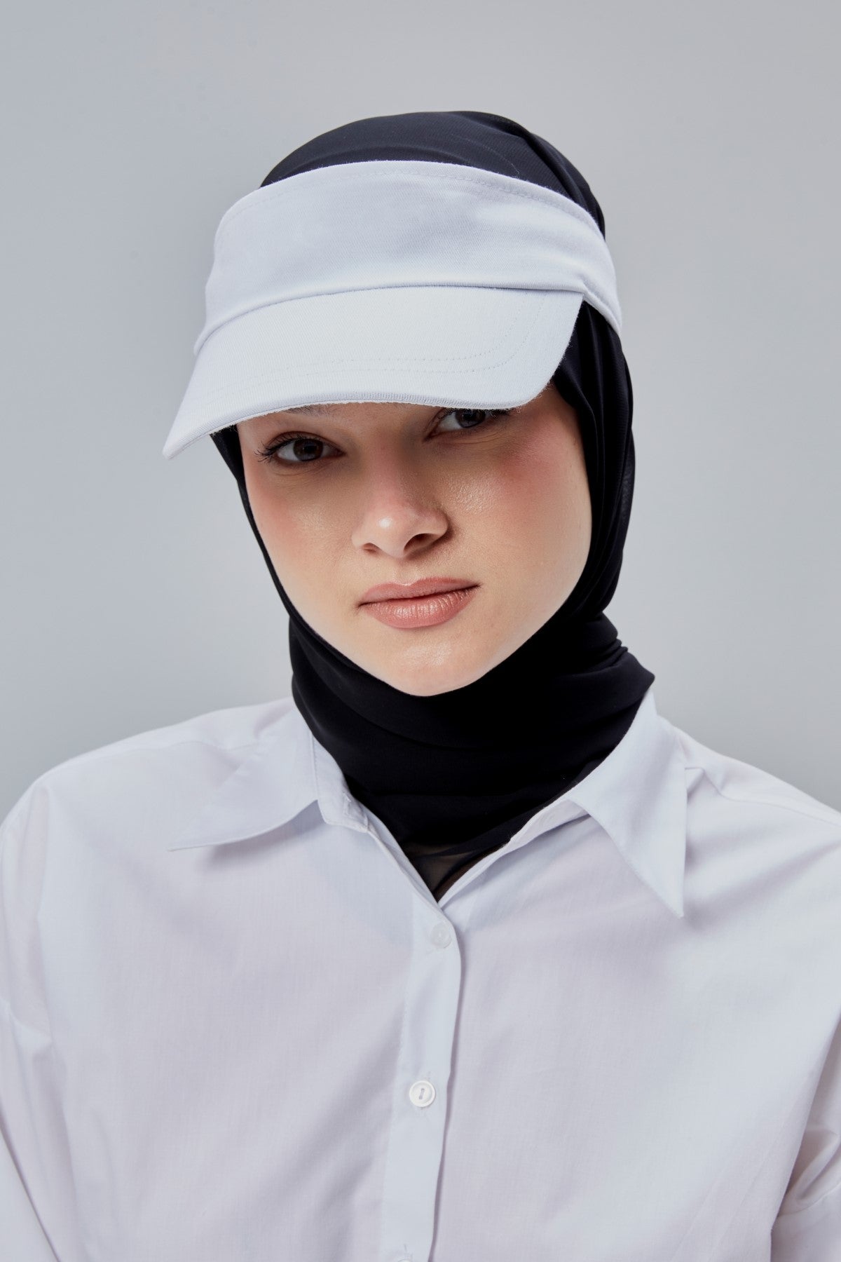 derikem Kadın Basic Cırtcırtlı Ayarlanabilir Tenisçi Vizör Golf Şapkası Güneş Koruyucu Siperlik