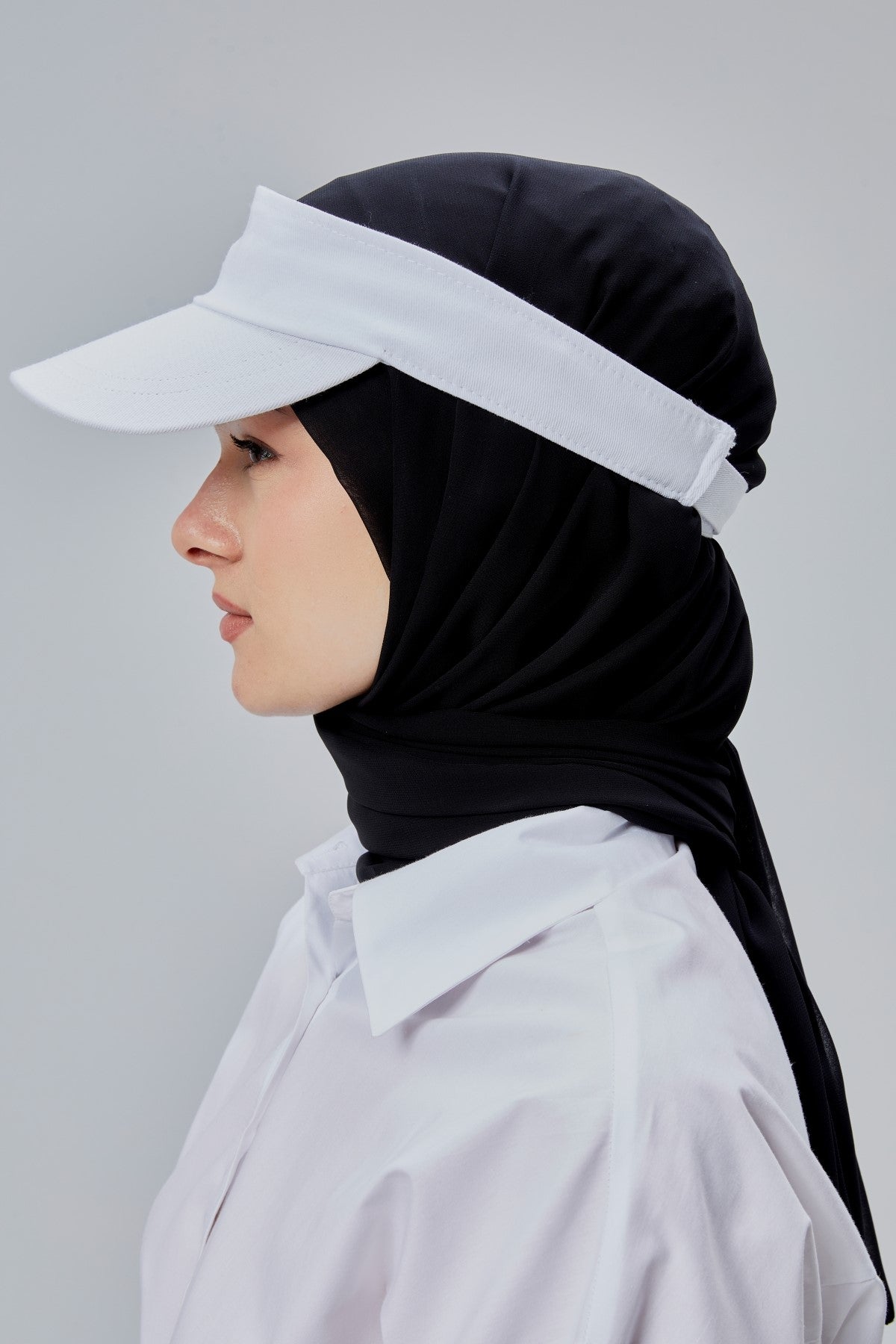 Kadın Basic Cırtcırtlı Ayarlanabilir Tenisçi Vizör Golf Şapkası Güneş Koruyucu Siperlik