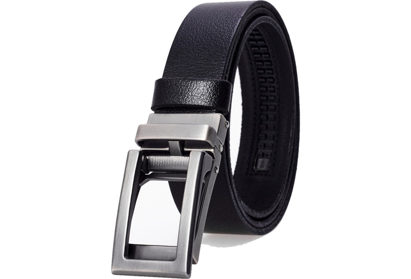 Otomatik Tokalı Deliksiz %100 Hakiki Manda Derisi Klasik Erkek Kemeri ve Kahverengi Şerit