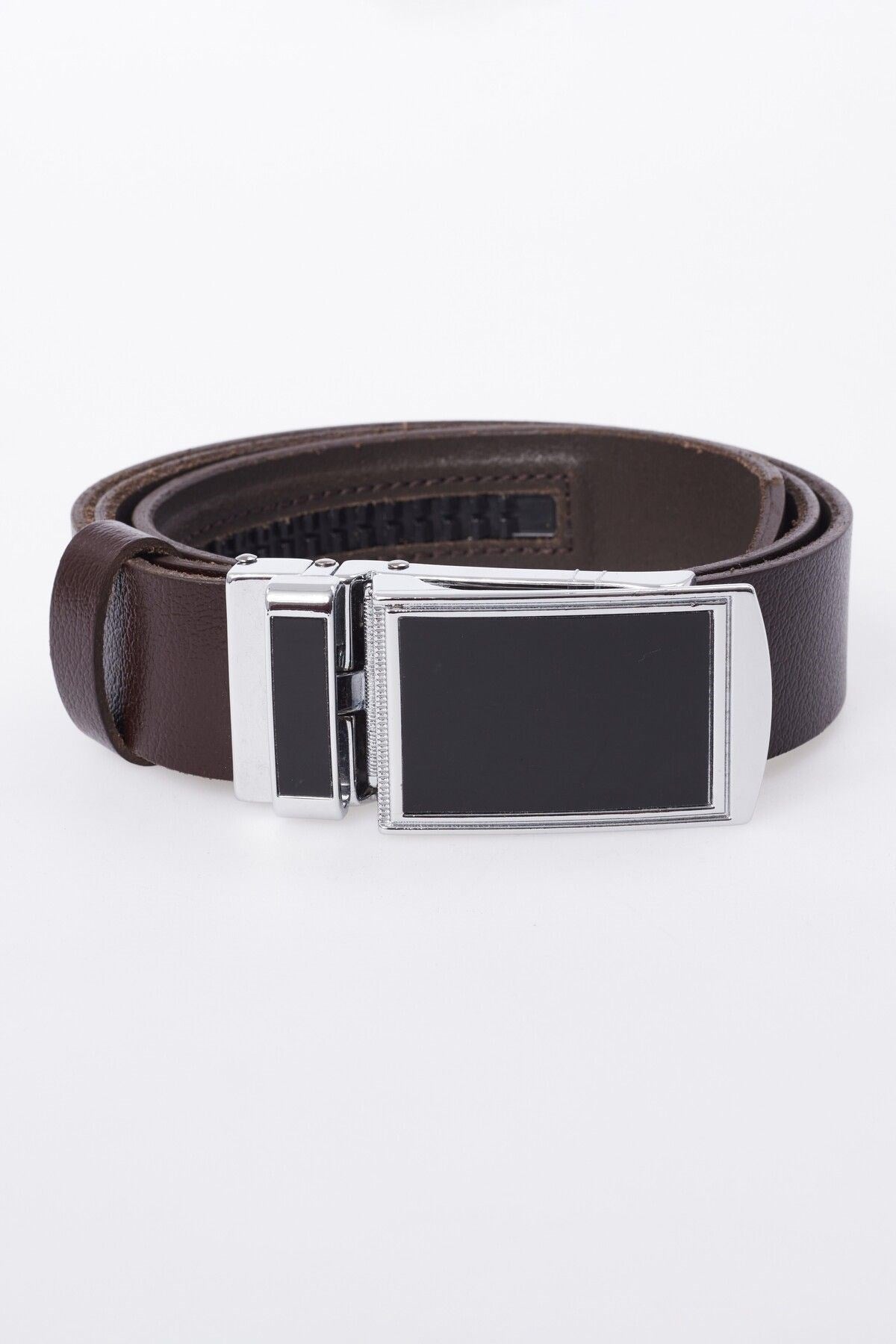 Otomatik Tokalı Deliksiz %100 Hakiki Manda Derisi Klasik Erkek Kemeri