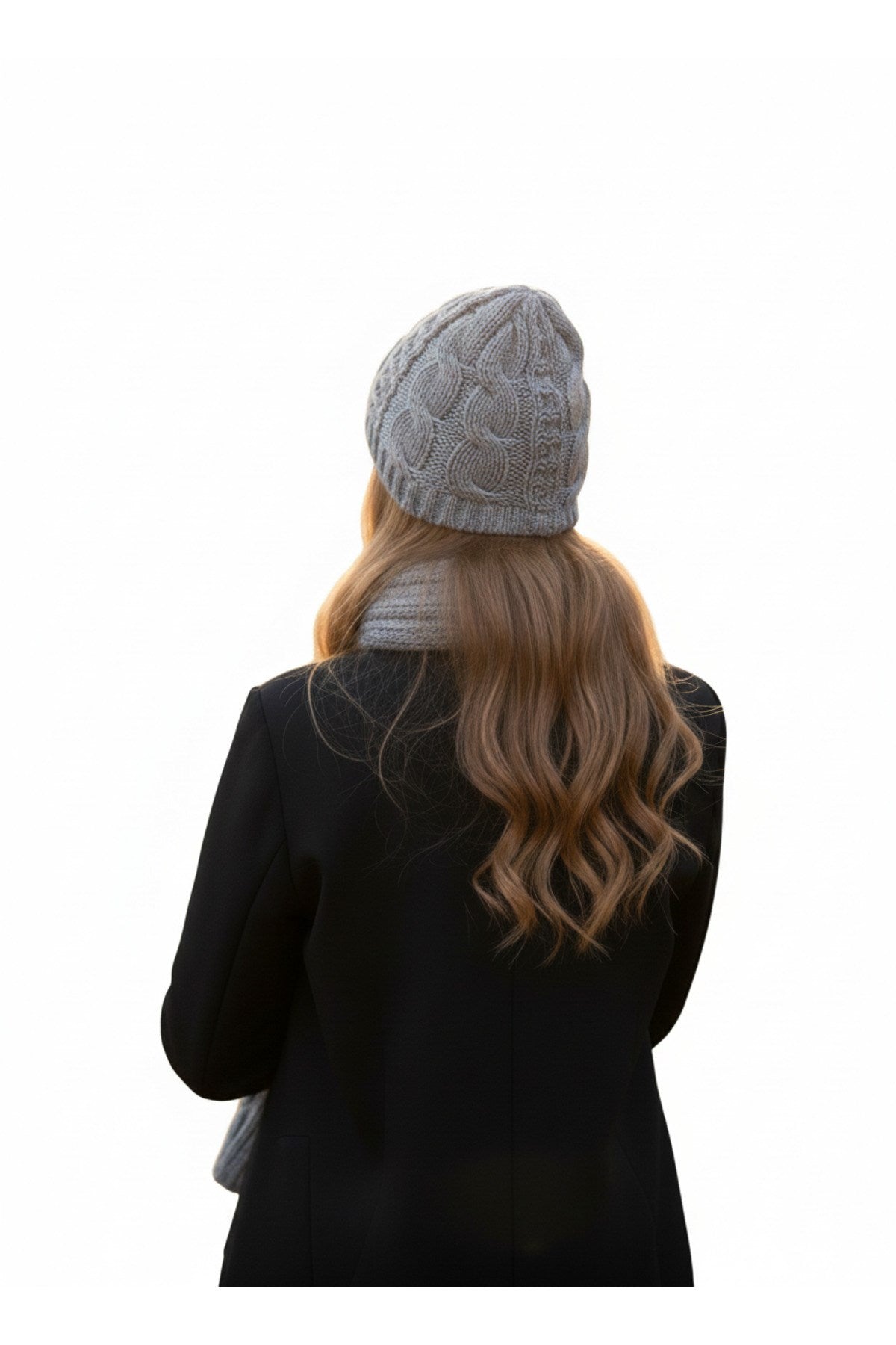 Kadın Kışlık Lüks Örgü Bere, Atkı ve Eldiven Takımı