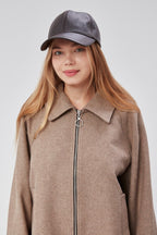 %100  Deri Kışlık Unisex Beyzbol Şapka