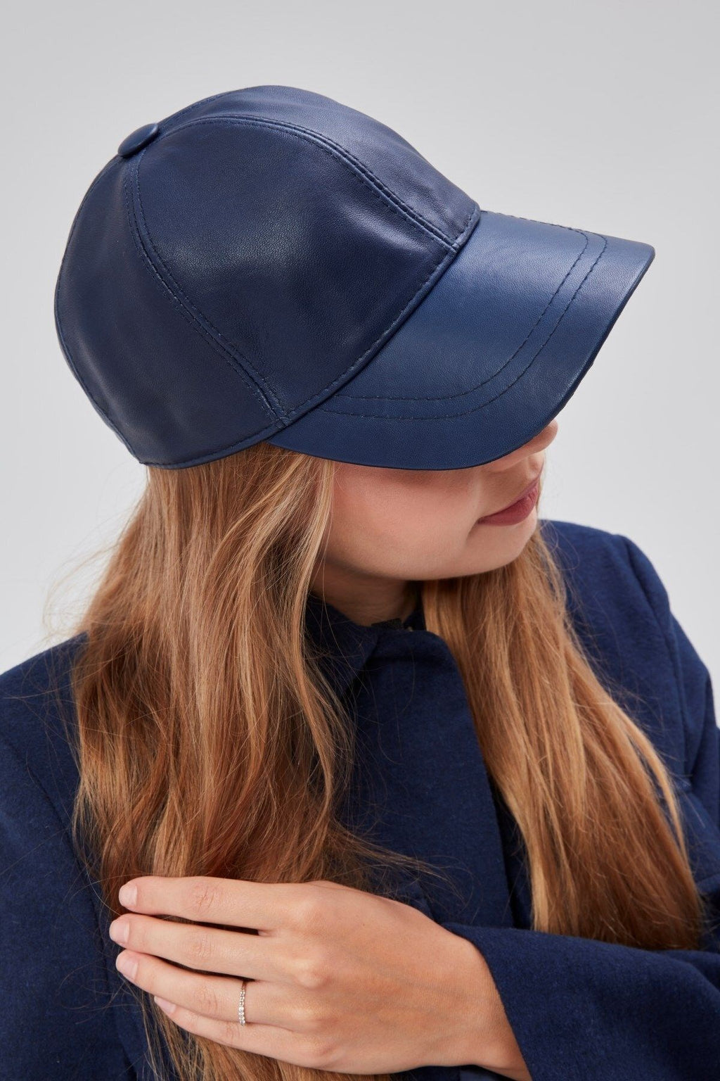 %100  Deri Kışlık Unisex Beyzbol Şapka