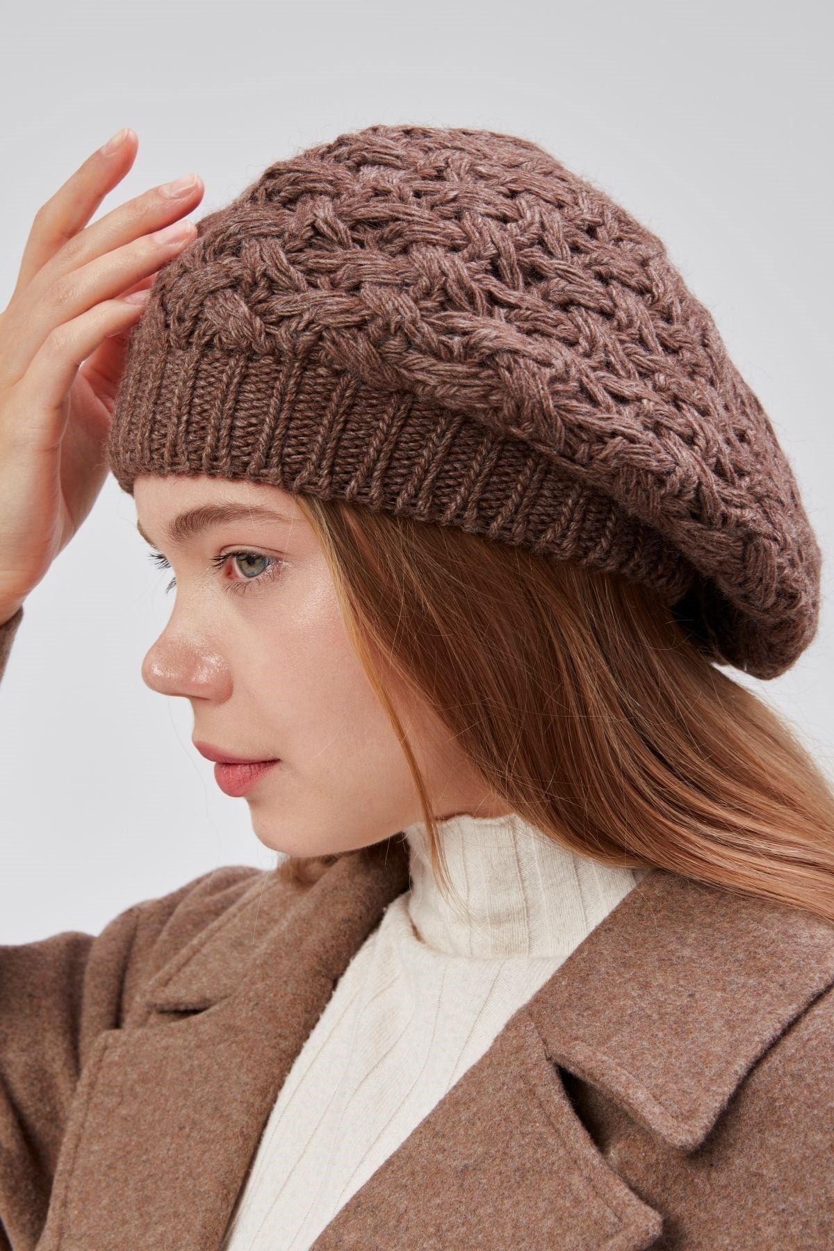 2li Kadın Kışlık Şık Triko Ressam Örgü Bere 2 Adet