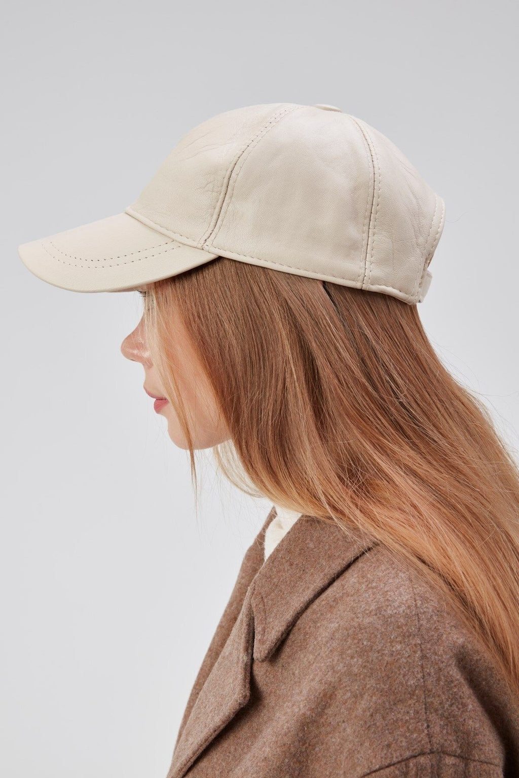 %100  Deri Kışlık Unisex Beyzbol Şapka