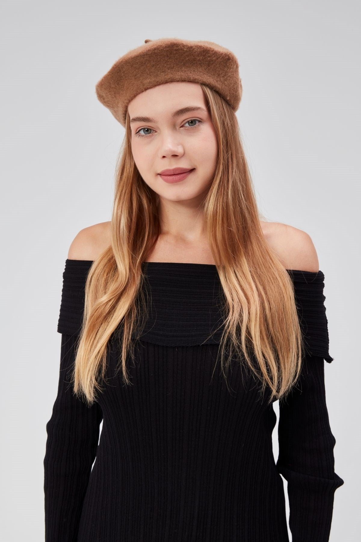 Kep Kadın Sanatçı Ressam Şapkası Klasik Fransız Bere Moda  Sanatçı Şapkası Bere Keçe Fransız Şapka