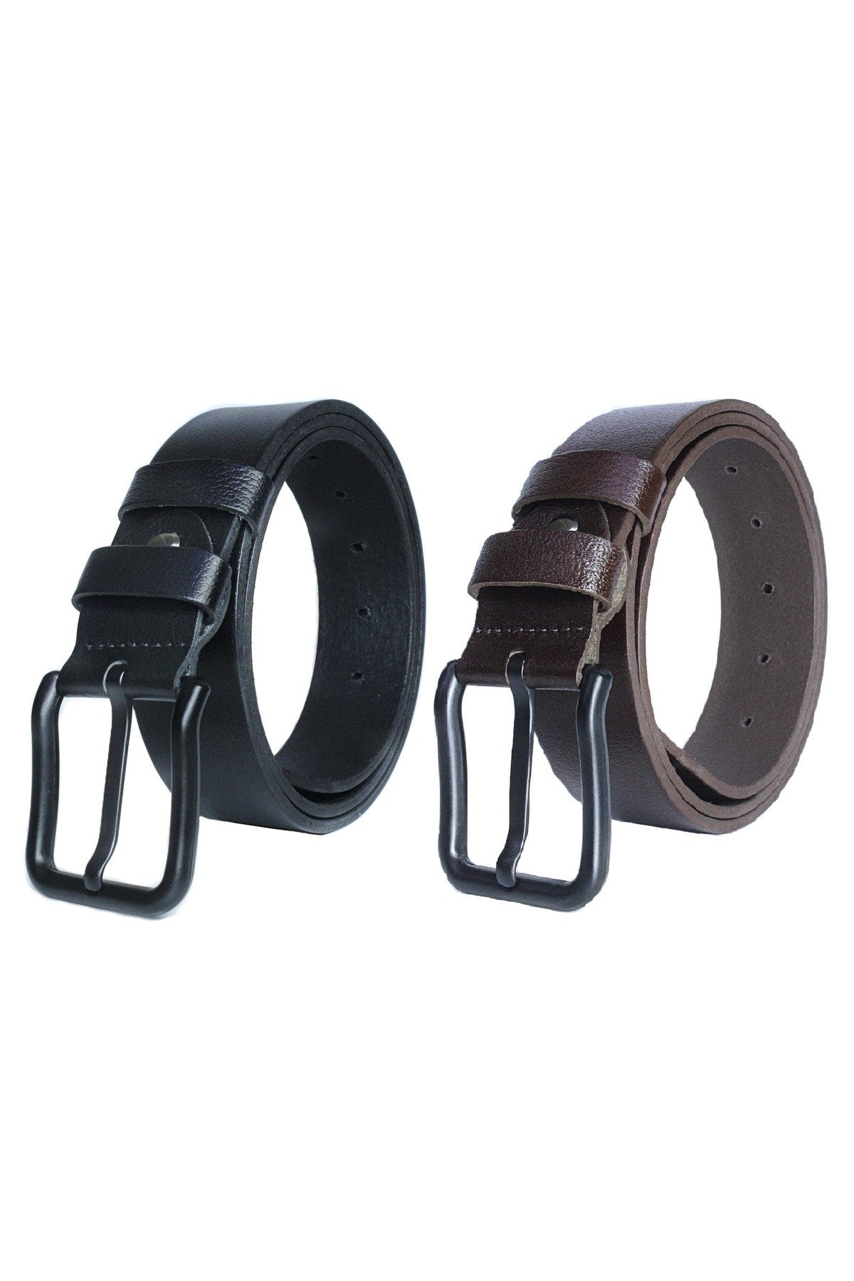 %100 Hakiki Deri Erkek Kemer Siyah Tokalı 4cm