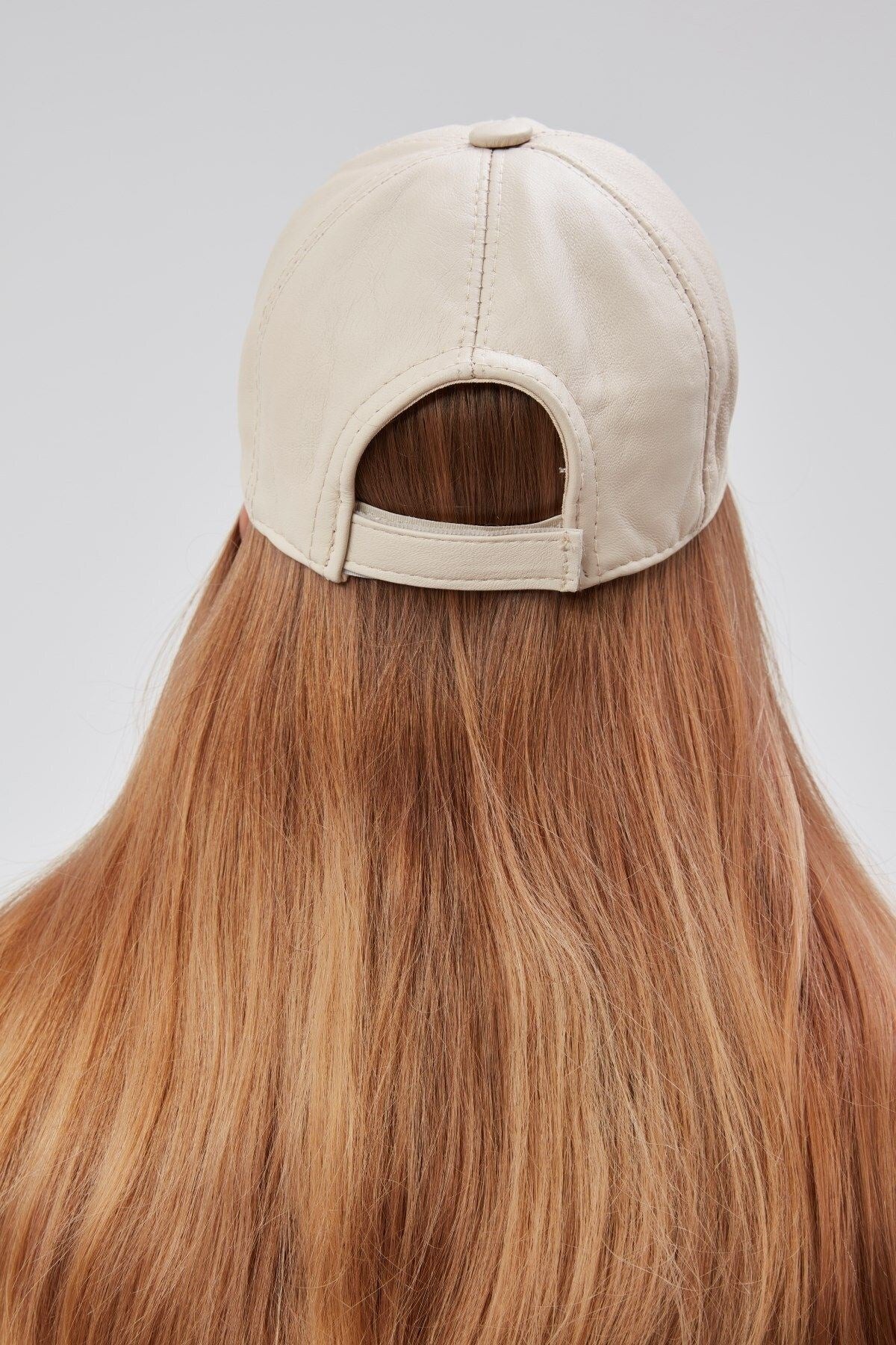 %100  Deri Kışlık Unisex Beyzbol Şapka