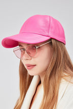 %100  Deri Kışlık Unisex Beyzbol Şapka