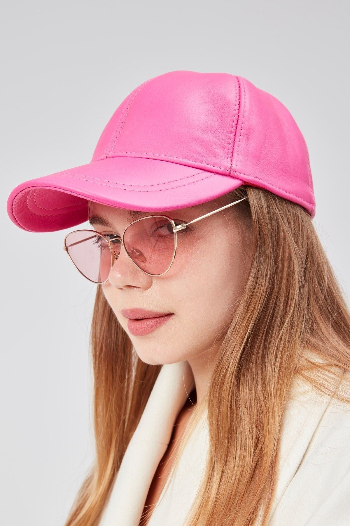 %100  Deri Kışlık Unisex Beyzbol Şapka