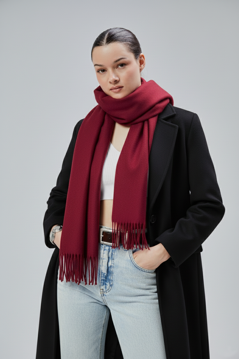 Yumuşak Dokulu Akrilik Basic Şal