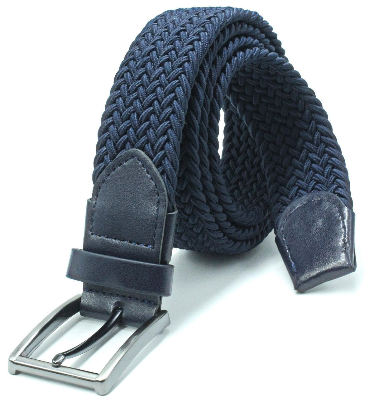 Ikil Elastik Örgü Kemer 3,5cm Siyah Ve Yeşil Lastik Kemer Unisex 2 Adet