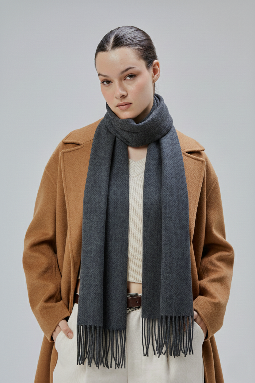 Yumuşak Dokulu Akrilik Basic Şal