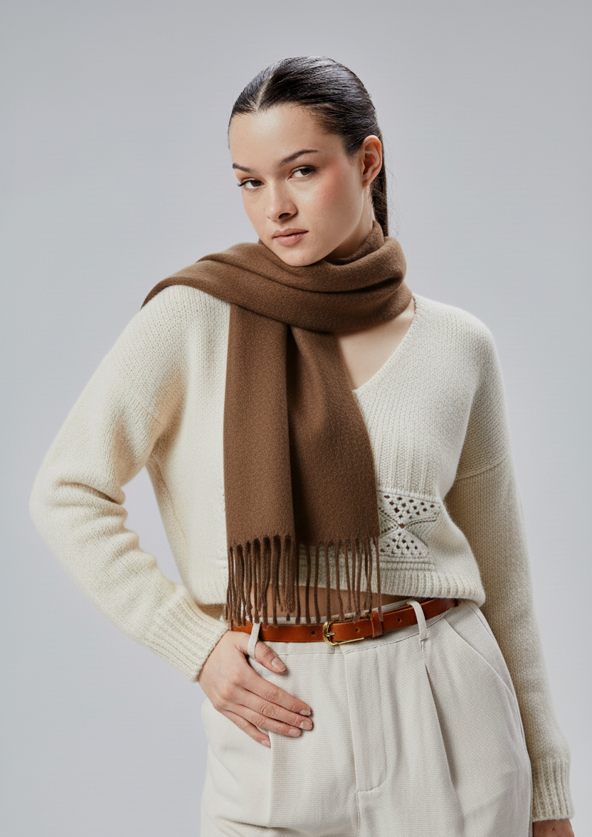 Yumuşak Dokulu Akrilik Basic Şal