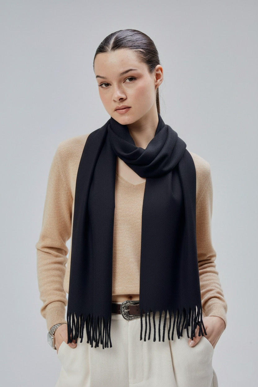 Yumuşak Dokulu Akrilik Basic Şal